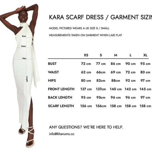 KHANUMS - KARA DRESS - MAXI - IVORY - Picture 4 of 6